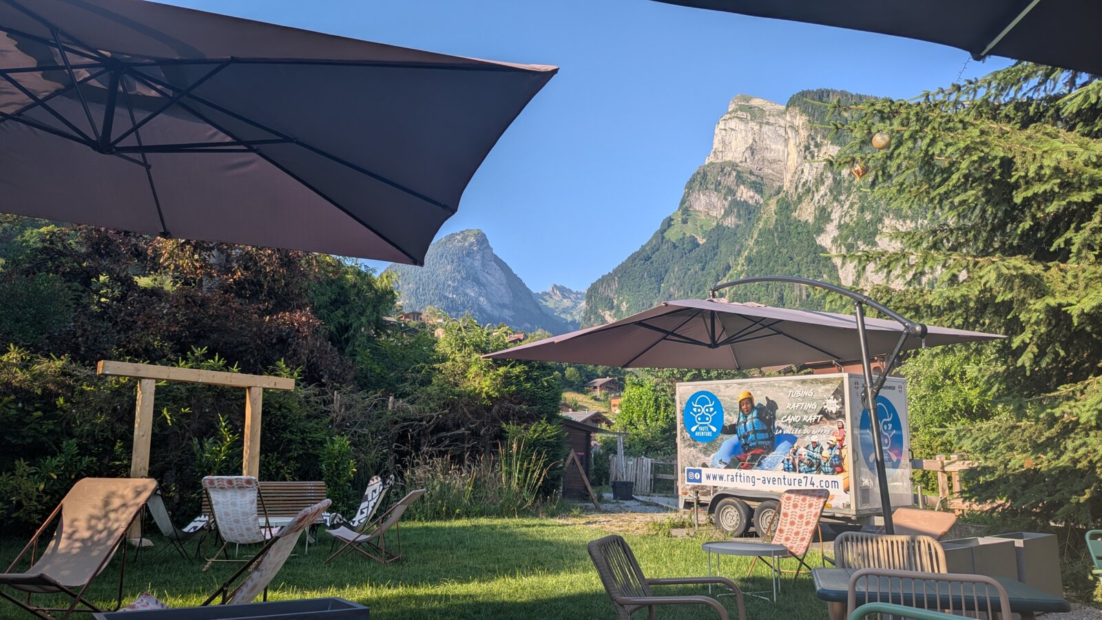 Vue sur le Criou depuis le jardin